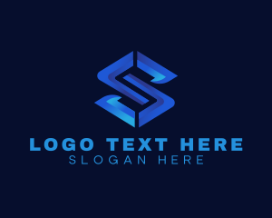 Professional Marketing Tech Letter S logo