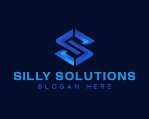 Professional Tech Letter S logo design