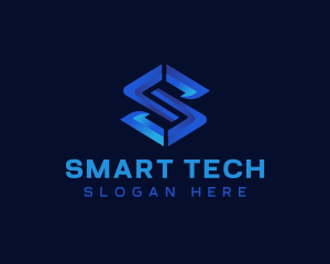 Professional Tech Letter S logo design