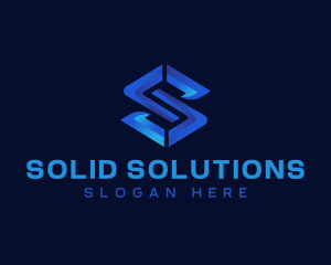 Professional Tech Letter S logo design