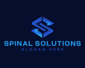 Professional Tech Letter S logo design