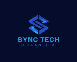 Professional Tech Letter S logo design