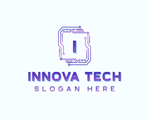 Circuit Tech Developer logo design