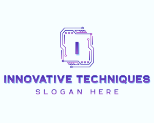 Circuit Tech Developer logo design