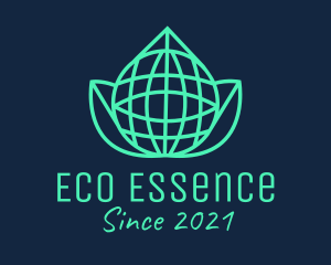 Green Eco Globe  logo design