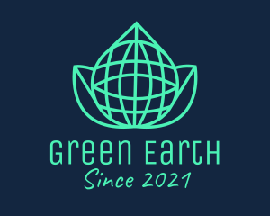 Green Eco Globe  logo design