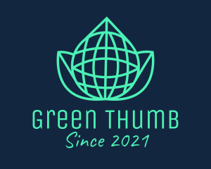 Green Eco Globe  logo design