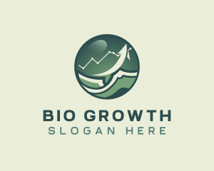 Money Growth Chart logo design