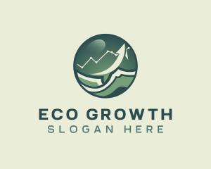 Money Growth Chart logo design