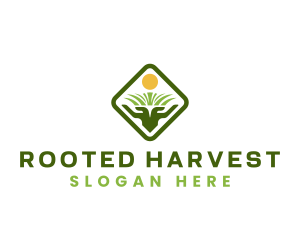 Agricultural Farming Land logo design