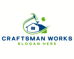 Hammer House Repair logo design