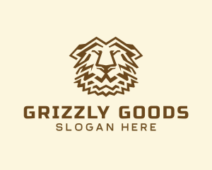 Wild Grizzly Bear logo design