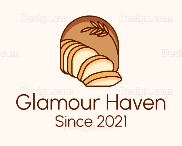 Loaf Bread Bakery Logo