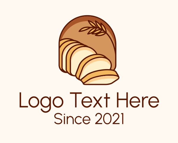 Bread Slice logo example 3