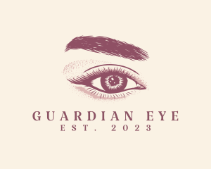 Eye Lashes Eyebrow Makeup logo design