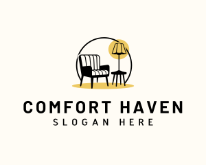 Sofa Furniture Decor logo design