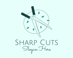 Leaf Garden Shear logo design