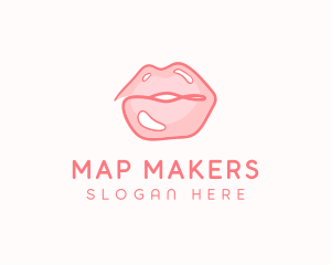 Sexy Lips Makeup  logo design