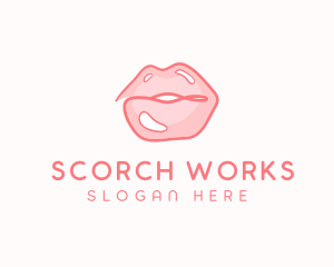 Sexy Lips Makeup  logo design