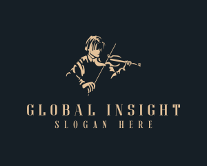 Violin Instrument Musician Logo