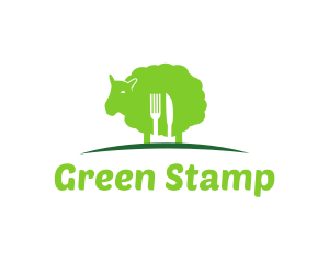 Lamb Fork & Knife logo design