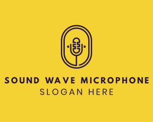 Oval Podcast Microphone logo