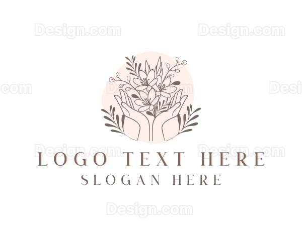 Floral Bouquet Hand Logo