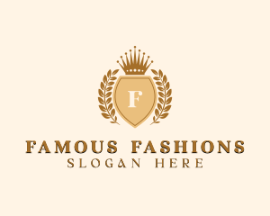 Upscale Crown Fashion logo design