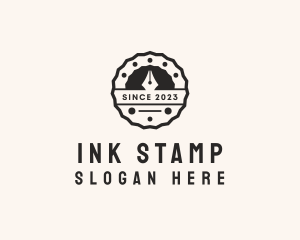 Pen Stamp Badge logo