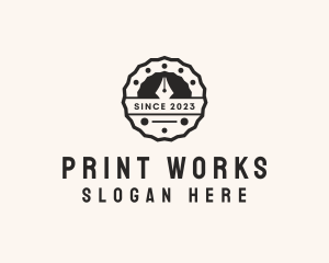 Pen Stamp Badge logo