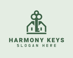 Property Secure Key logo design