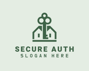 Property Secure Key logo design