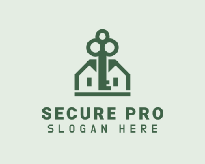 Property Secure Key logo design