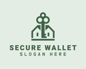 Property Secure Key logo design