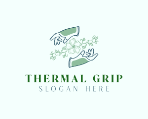 Floral Gardening Gloves logo