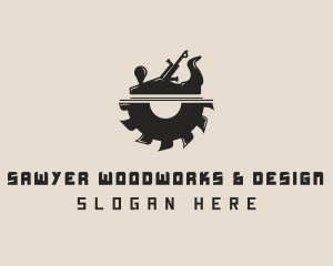 Hand Planer Carpentry logo design