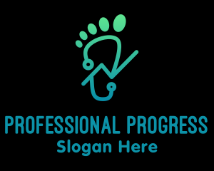 Footprint Stocks Graph  logo design