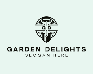 Garden Shovel landscaping logo design