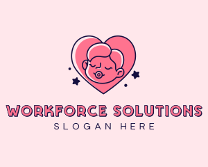 Baby Heart Parenting logo design