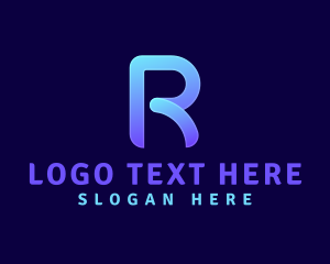 Modern Business Letter R Logo