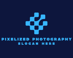 Digital Pixel Telecom  logo design