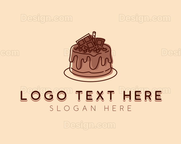 Sweet Chocolate Cake Logo