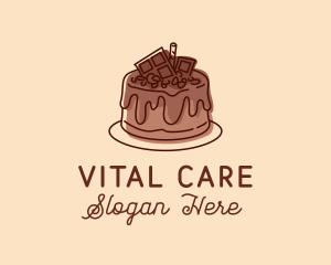 Sweet Chocolate Cake Logo
