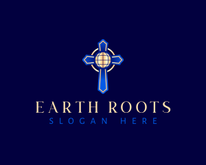 Holy Cross Earth logo design