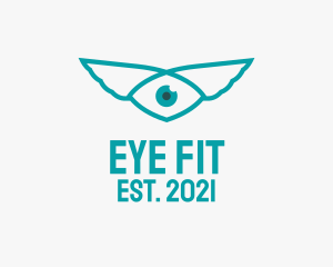 Green Wing Eye  logo design