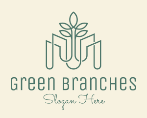 Green Monoline Plant Pots logo