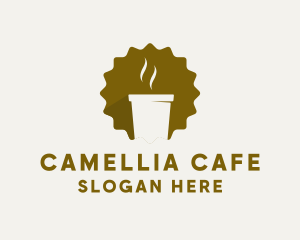 Hot Coffee Cafe logo design