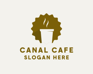 Hot Coffee Cafe logo design