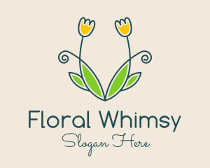 Symmetry Rose Floral logo