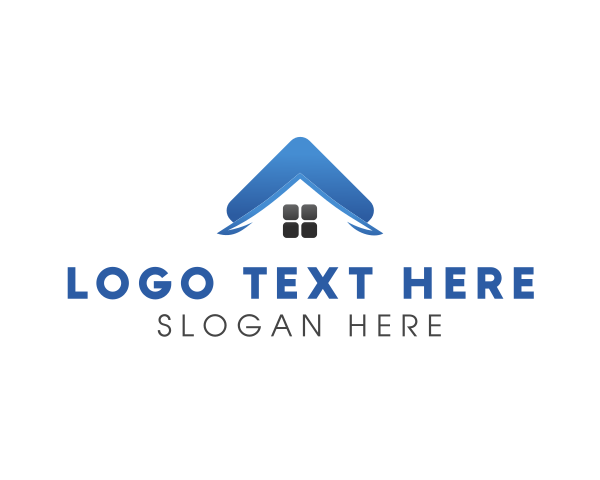 Blue House logo example 2